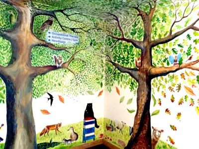 Recovery Tree mural projects in Elysium Healthcare secure hospitals